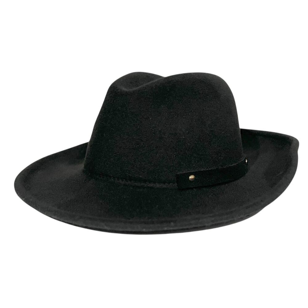 Peter Grimm Women’s Hat Fedora Black Wool Felt